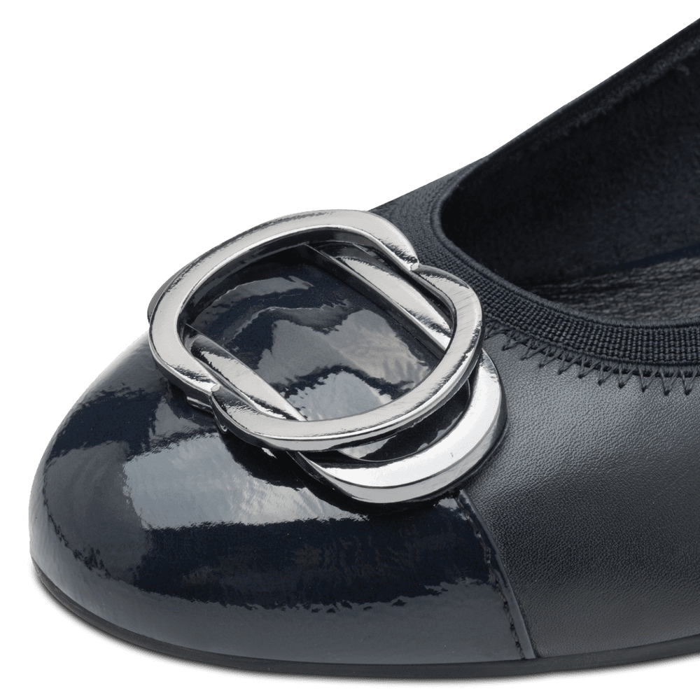 Pantofi Piele Naturala WISPAR Navy - Marco Tozzi