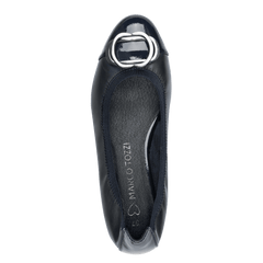 Pantofi Piele Naturala WISPAR Navy - Marco Tozzi