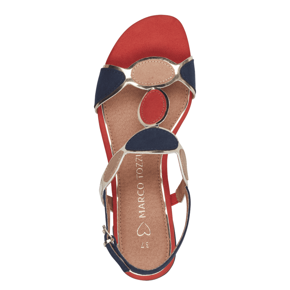 Sandale Cu Toc Hecho NAVY COMB - Marco Tozzi