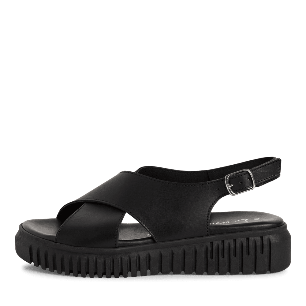 Sandale Piele Naturala Astoria Black - Marco Tozzi