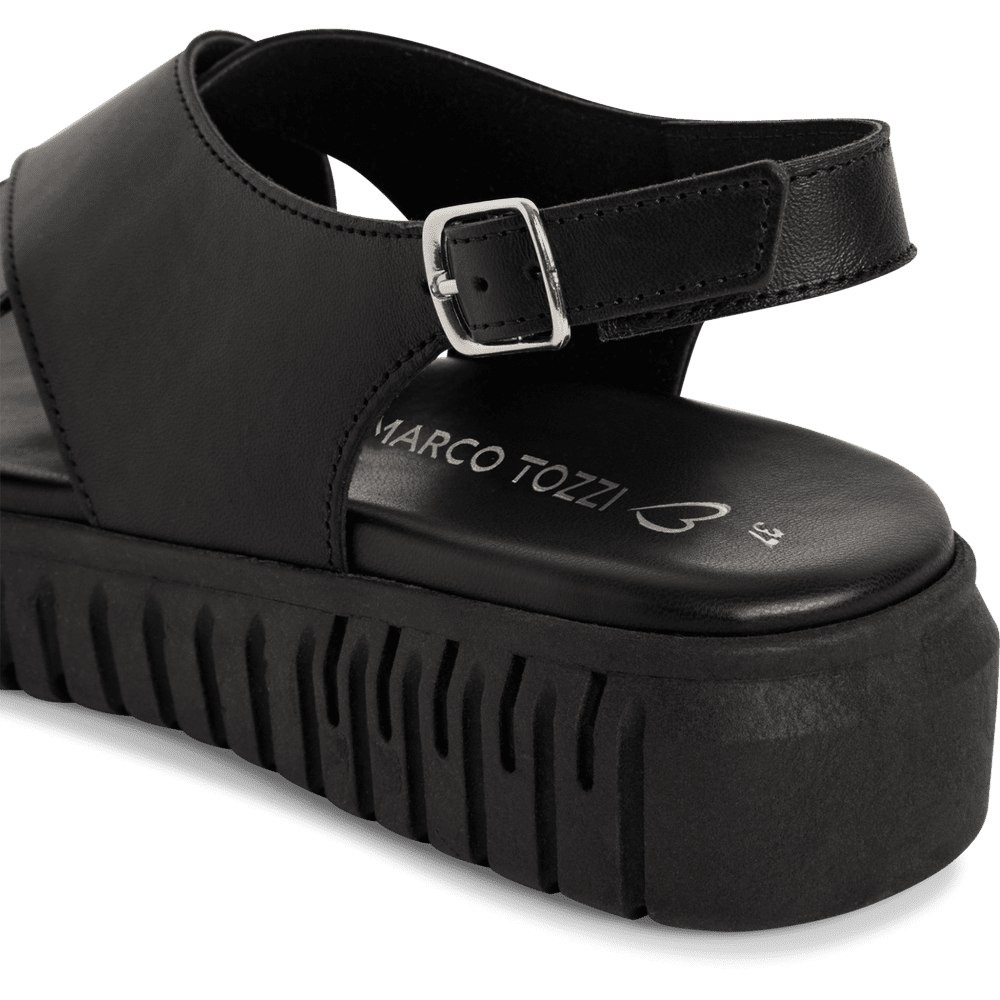 Sandale Piele Naturala Astoria Black - Marco Tozzi