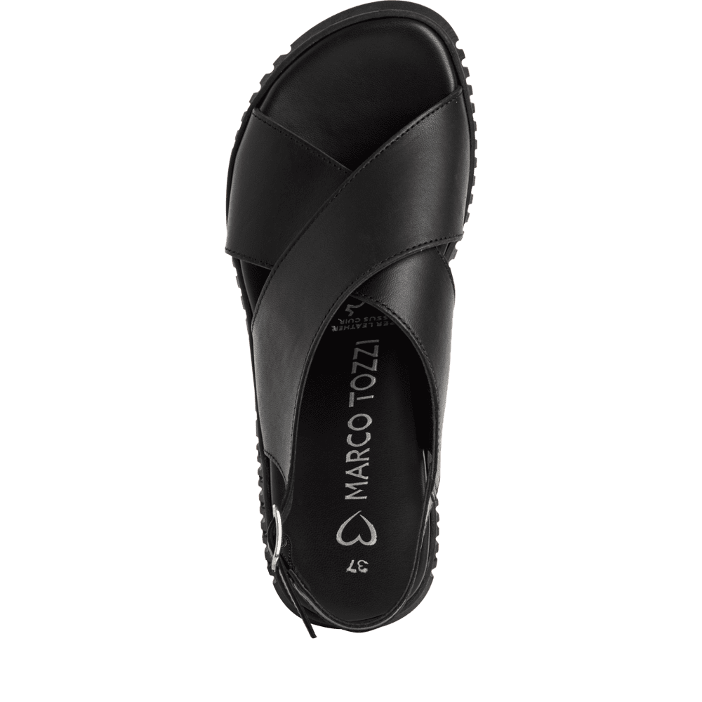 Sandale Piele Naturala Astoria Black - Marco Tozzi