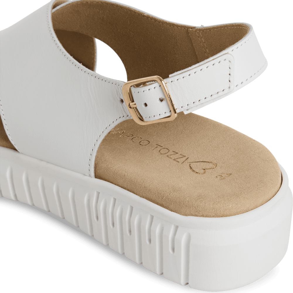 Sandale Piele Naturala Astoria White - Marco Tozzi