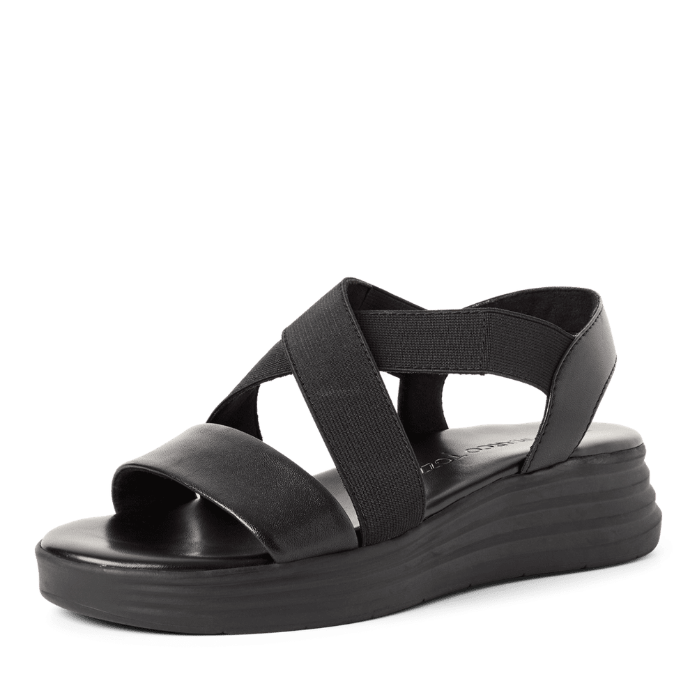Sandale Piele Naturala Cirella Black - Marco Tozzi