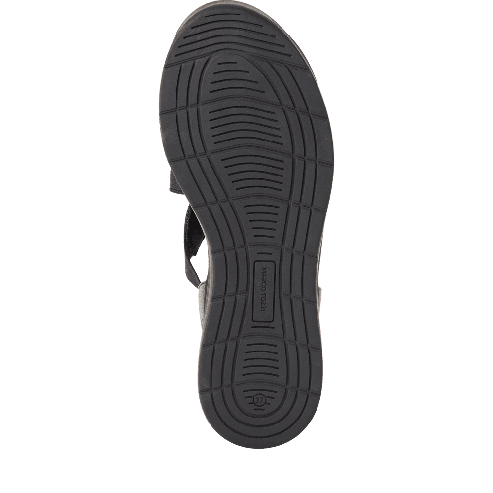 Sandale Piele Naturala Cirella Black - Marco Tozzi