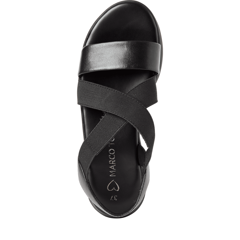 Sandale Piele Naturala Cirella Black - Marco Tozzi