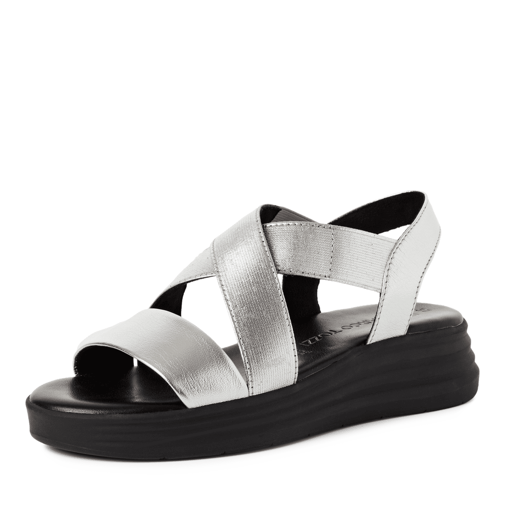 Sandale Piele Naturala Cirella Silver - Marco Tozzi