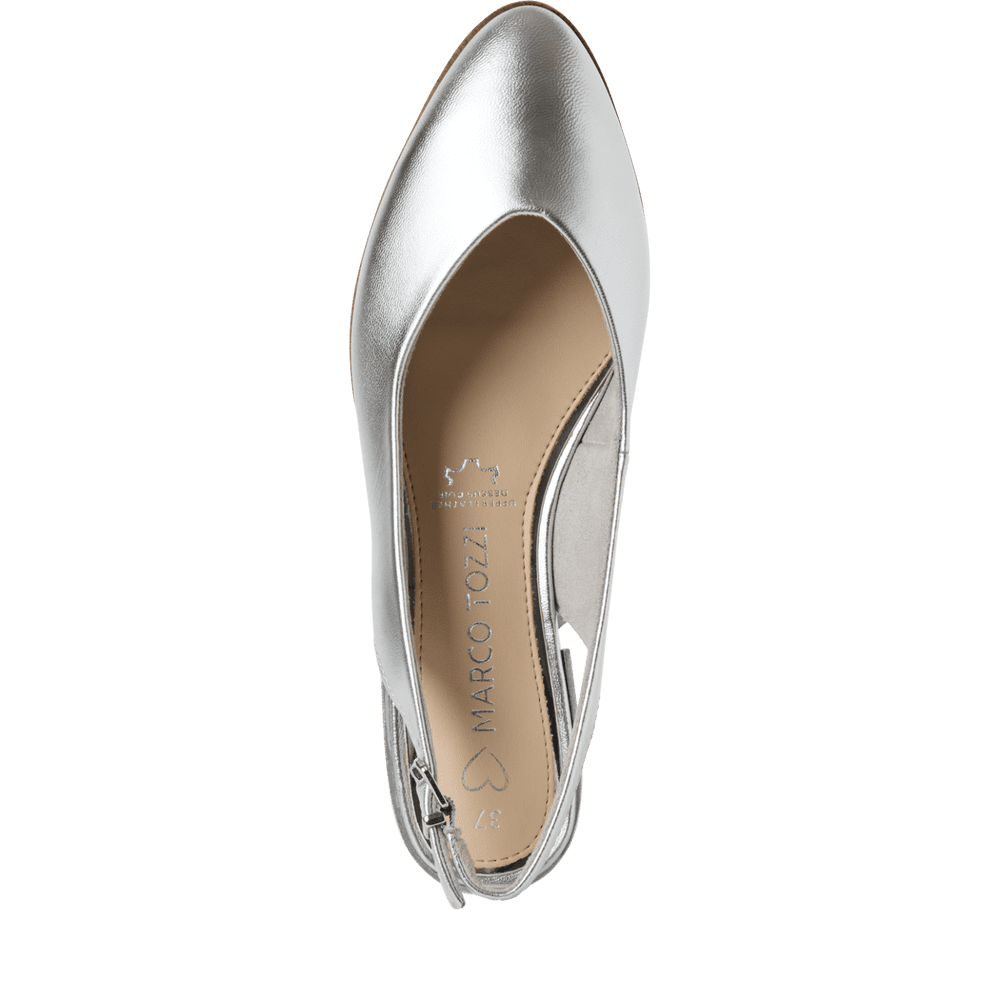 Pantofi Piele Naturala Emma S Silver - Marco Tozzi