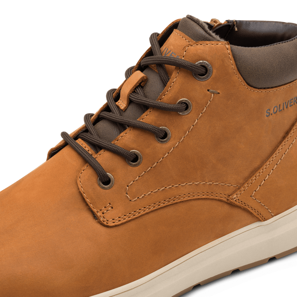 Ghete Barbati Piele Naturala Tesen Cognac  S.Oliver