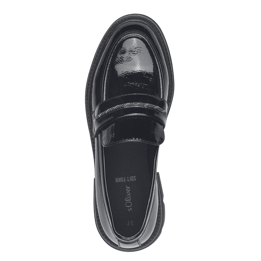 Pantofi Casual Class Black Patent - S.Oliver