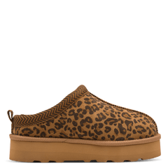 Sabot Piele Naturala Stil UGG AILAH Leopard - S.Oliver