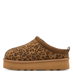 Sabot Piele Naturala Stil UGG AILAH Leopard - S.Oliver
