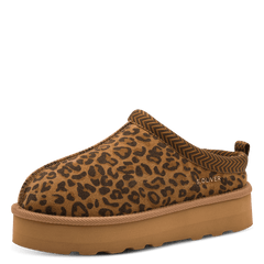 Sabot Piele Naturala Stil UGG AILAH Leopard - S.Oliver