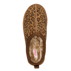 Sabot Piele Naturala Stil UGG AILAH Leopard - S.Oliver