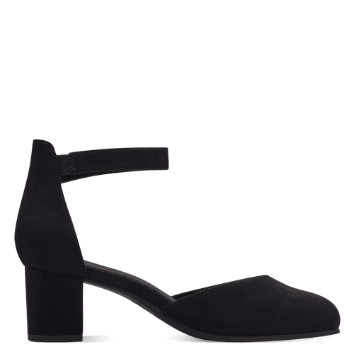 Pantofi Cu Toc Abura Black - Jana