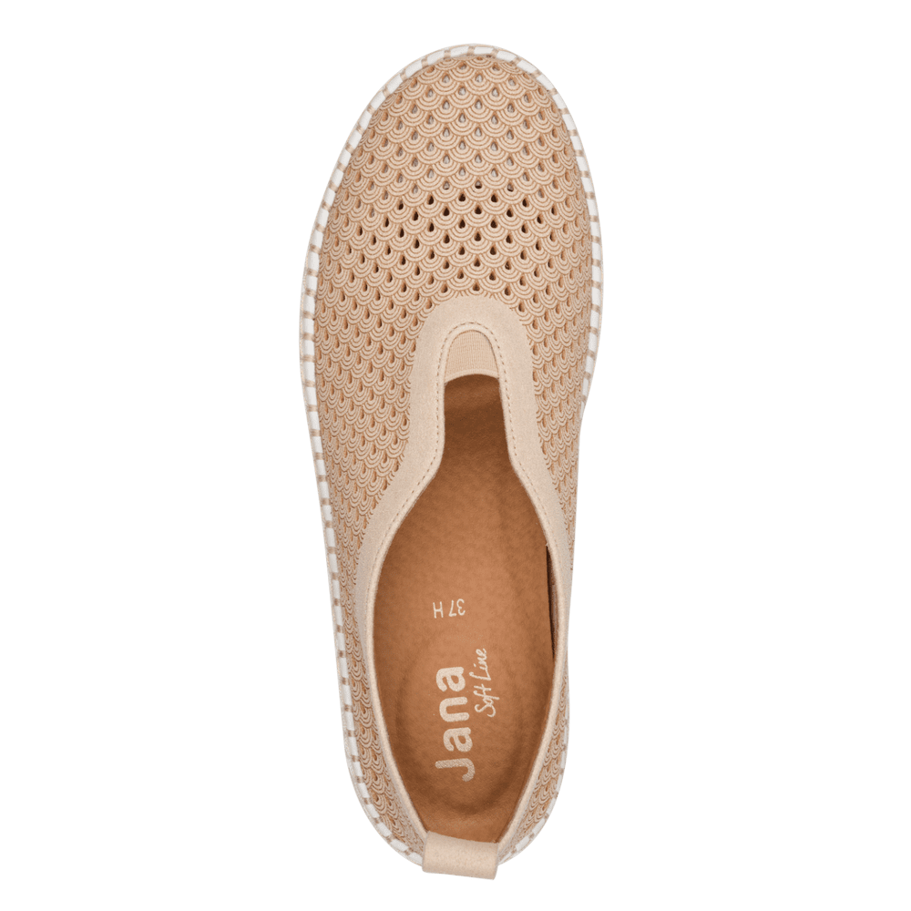 Pantofi Calapod H Luna Beige - Jana