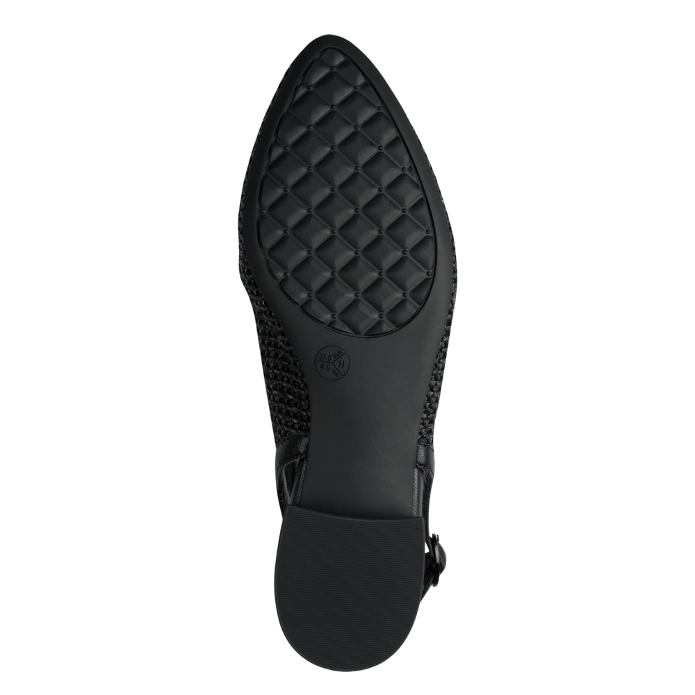 Pantofi Decupati Calapod H Basi Black - Jana
