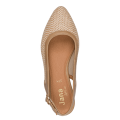 Pantofi Decupati Calapod H Basi Beige - Jana