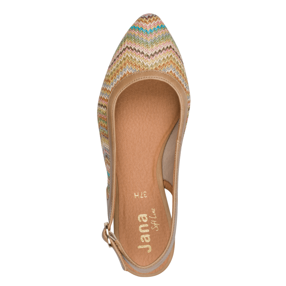 Pantofi Decupati Calapod H Basi Multicolor - Jana
