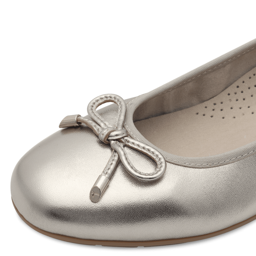 Balerini Piele Naturala Yana Gold- Tamaris Comfort