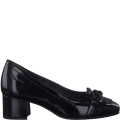 Pantofi Piele Naturala Peka Black Patent - Tamaris