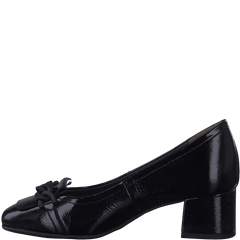 Pantofi Piele Naturala Peka Black Patent - Tamaris