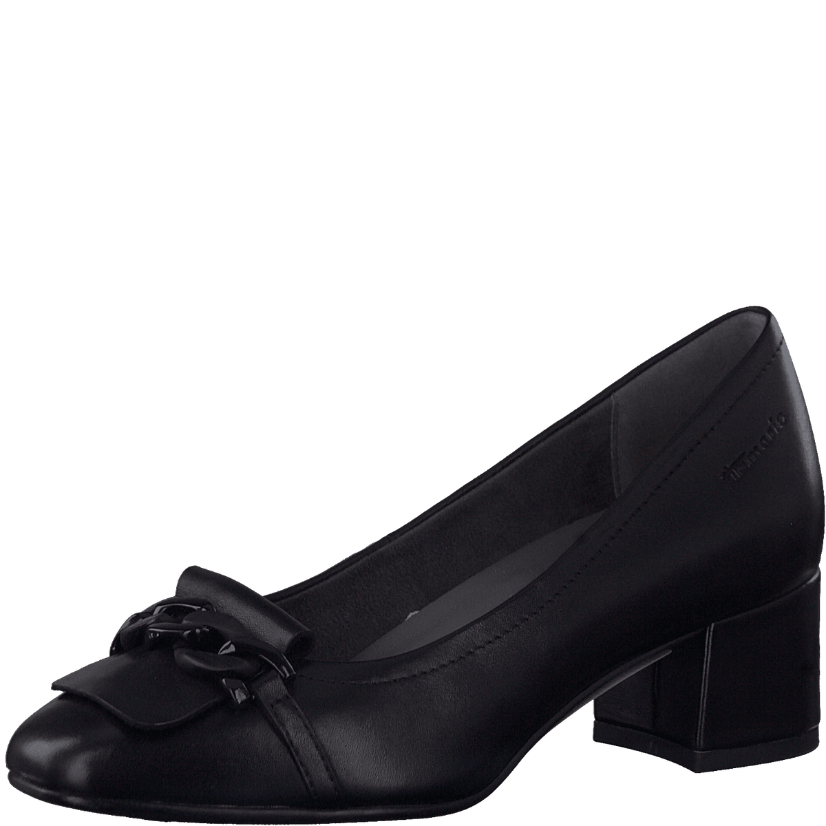 Pantofi Piele Naturala Peka Black - Tamaris