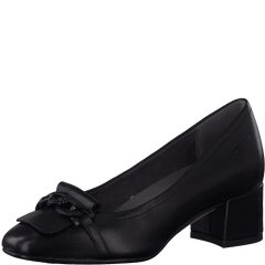 Pantofi Piele Naturala Peka Black - Tamaris