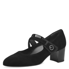 Pantofi Piele Naturala Evelina Black - Tamaris Comfort