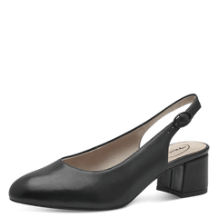 Pantofi Piele Naturala Andra Black - Tamaris Comfort