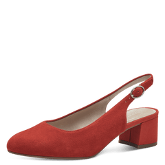 Pantofi Piele Naturala Andra Red - Tamaris Comfort