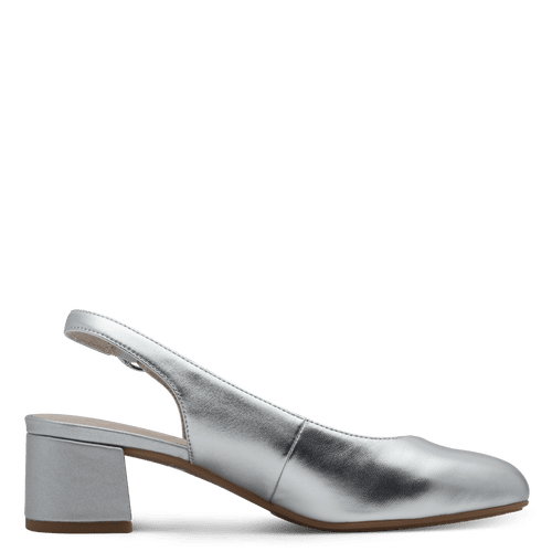 Pantofi Piele Naturala Andra SILVER - Tamaris Comfort