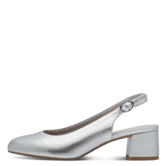 Pantofi Piele Naturala Andra SILVER - Tamaris Comfort