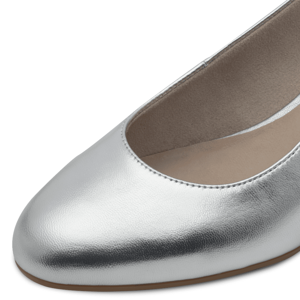 Pantofi Piele Naturala Andra SILVER - Tamaris Comfort