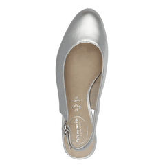 Pantofi Piele Naturala Andra SILVER - Tamaris Comfort