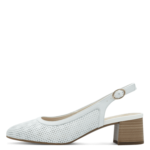 Pantofi Piele Naturala Mewe White - Tamaris Comfort