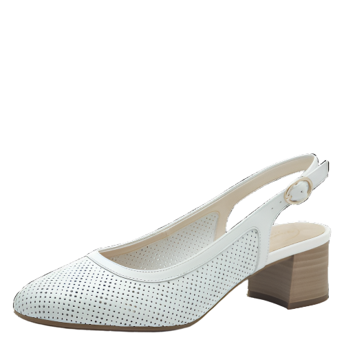 Pantofi Piele Naturala Mewe White - Tamaris Comfort
