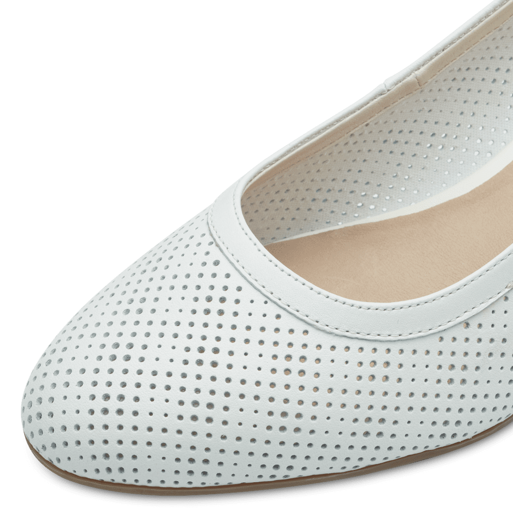 Pantofi Piele Naturala Mewe White - Tamaris Comfort
