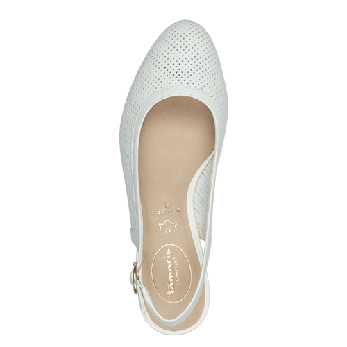 Pantofi Piele Naturala Mewe White - Tamaris Comfort