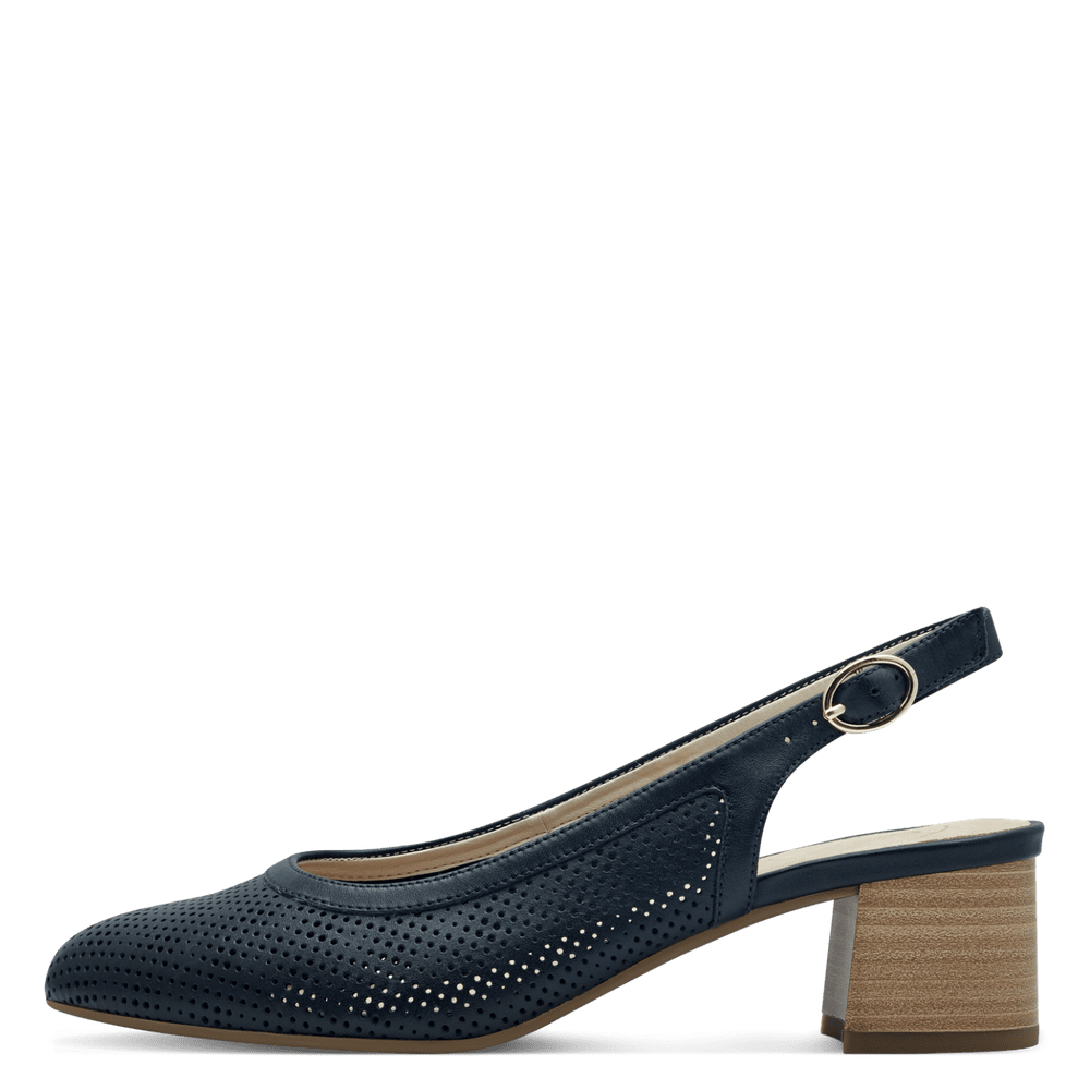 Pantofi Piele Naturala Mewe Navy - Tamaris Comfort