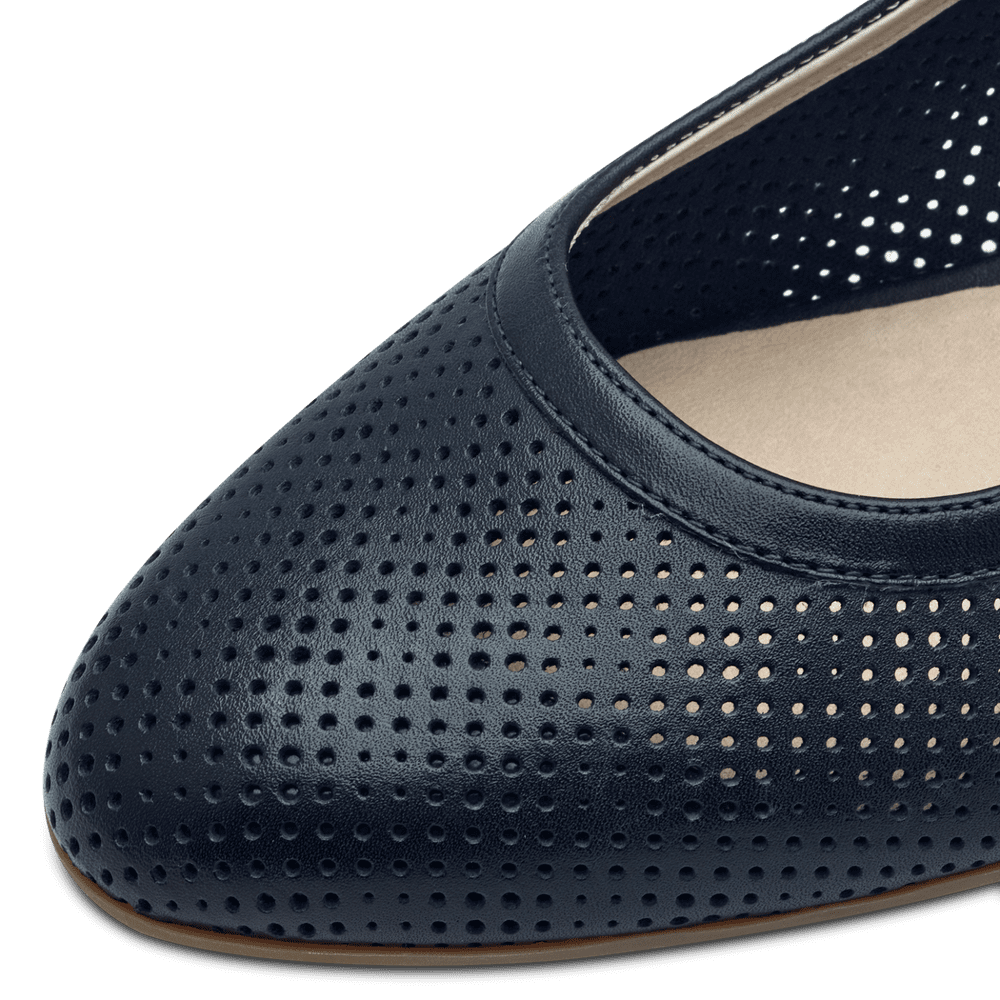 Pantofi Piele Naturala Mewe Navy - Tamaris Comfort
