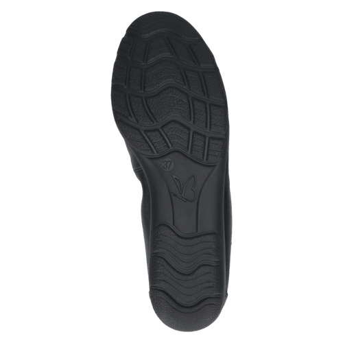 Pantofi Piele Naturala Vivien BLACK Comb - Caprice