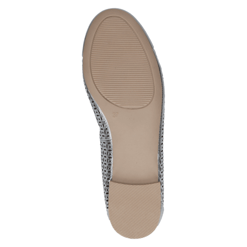 Pantofi Piele Naturala Kendra SILVER METAL - Caprice
