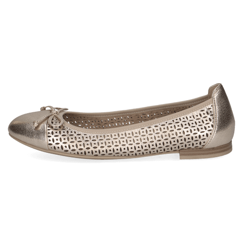 Pantofi Piele Naturala Kendra PLATIN METAL - Caprice