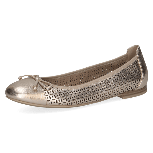 Pantofi Piele Naturala Kendra PLATIN METAL - Caprice