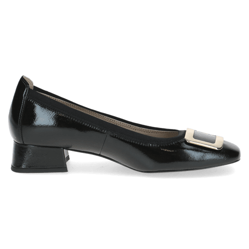 Pantofi Piele Naturala Evita BLACK NAPLAK- Caprice