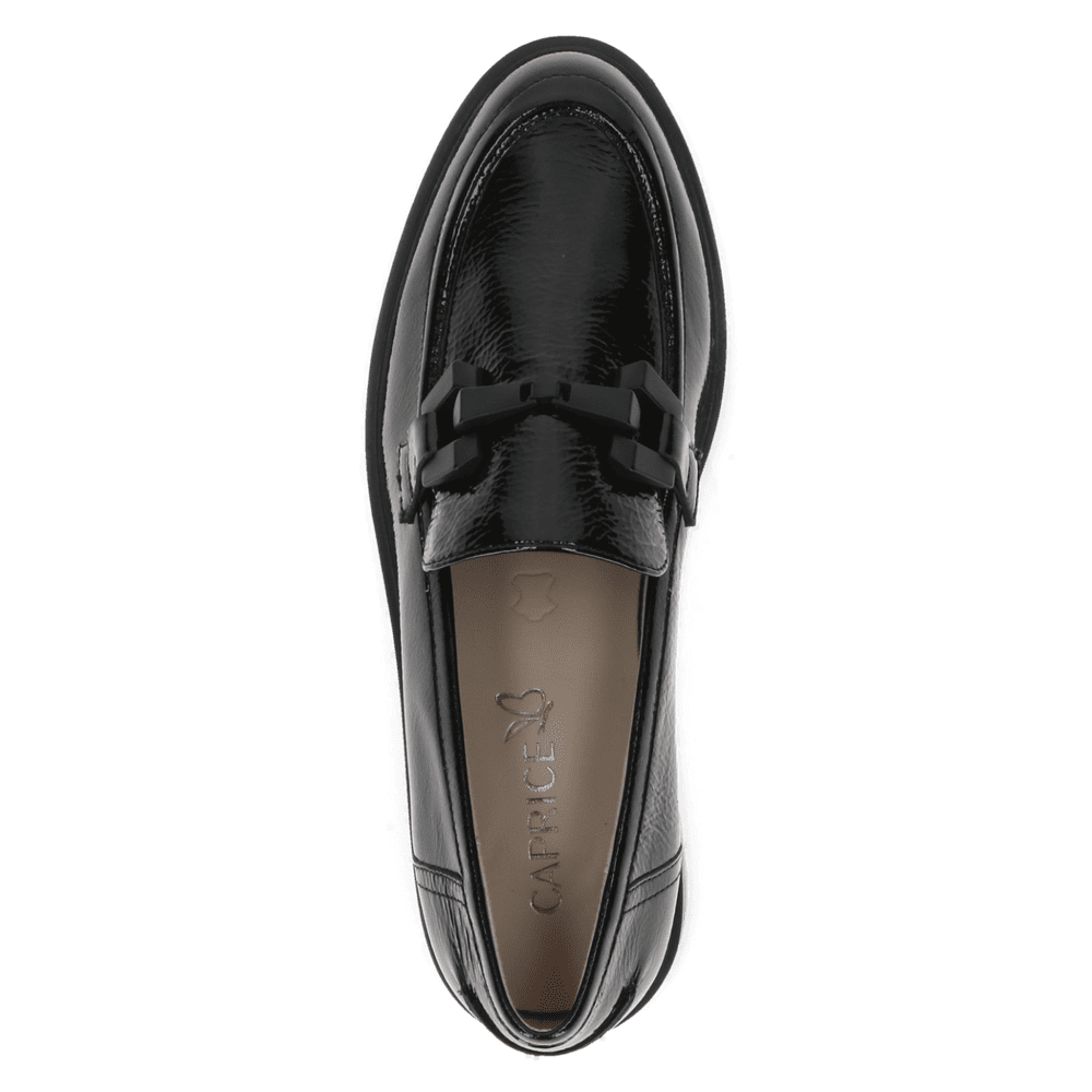 Pantofi Piele Naturala Giggi BLACK NAPLAK  - Caprice