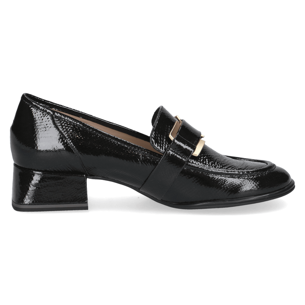 Pantofi Piele Naturala Dolce Black Snake - Caprice