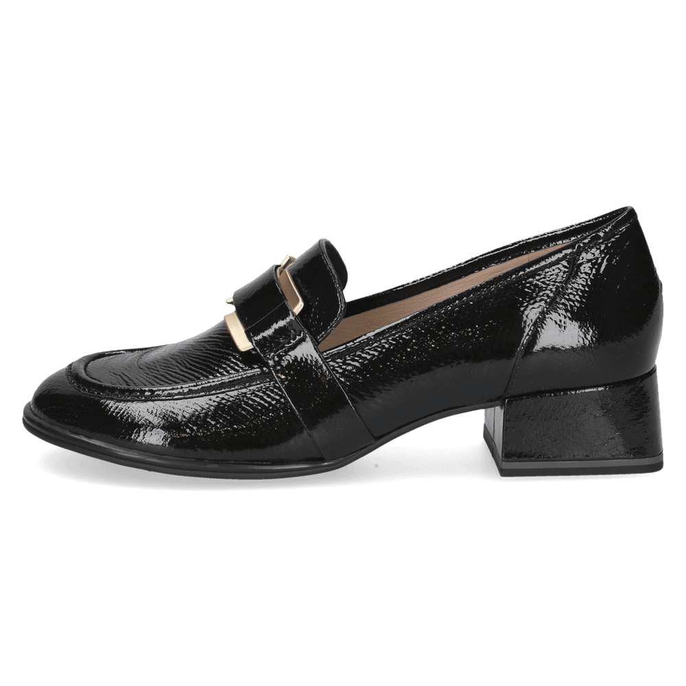 Pantofi Piele Naturala Dolce Black Snake - Caprice