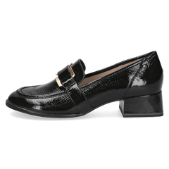 Pantofi Piele Naturala Dolce Black Snake - Caprice